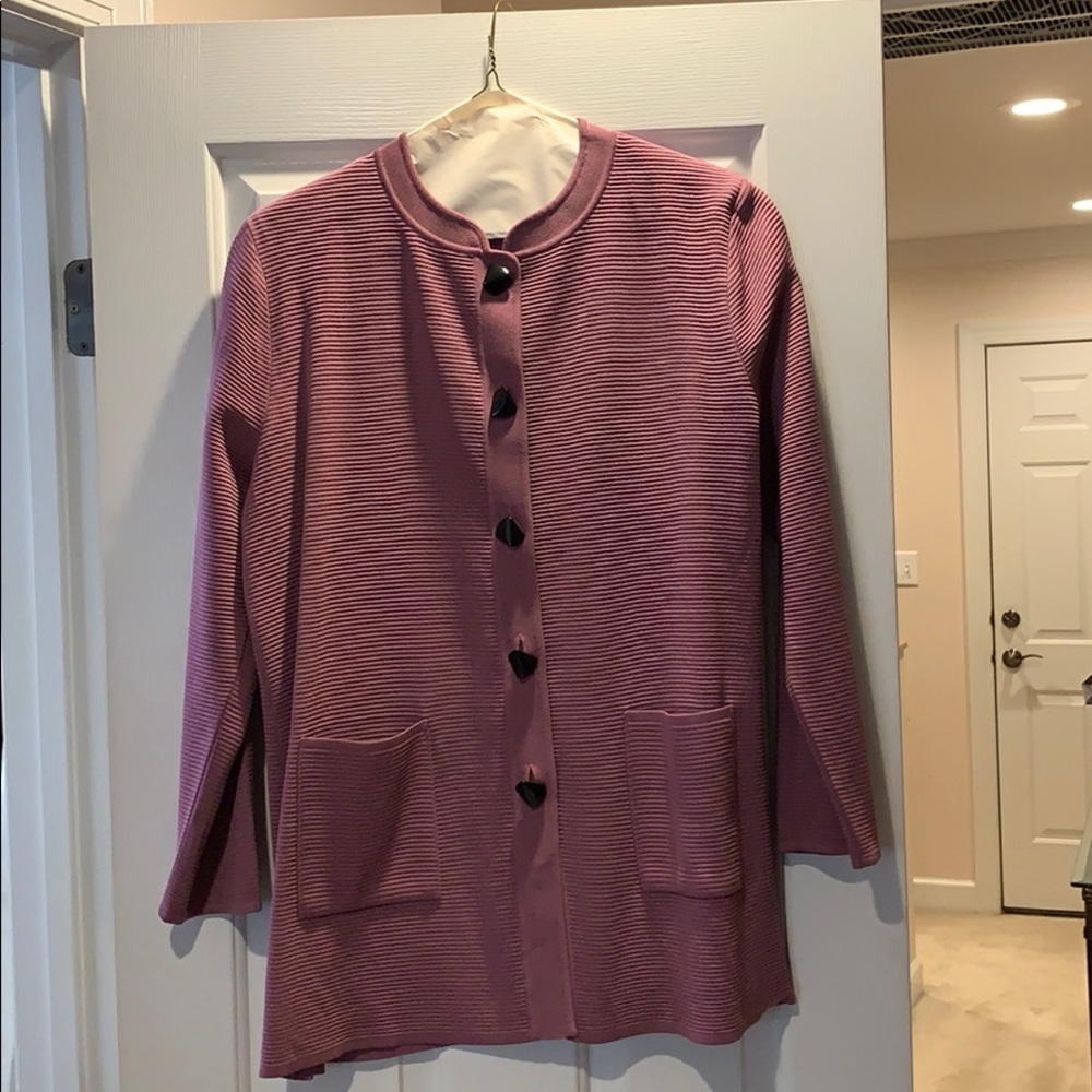 Exclusively Misook lavender jacket/topper